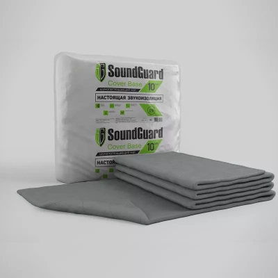 Звукоизоляционный мат SoundGuard Cover Base 5000х1500х10 мм (7,5 м2 в уп)