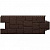 Фасадная панель Grand Line Крупный камень Стандарт коричневый 1110х417 мм (982х383 мм) 10 шт/уп