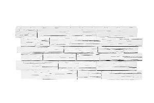 Фасадная панель Nordside  Сланец (1117х463х23)мм / 0,42м2 (10 шт/уп) (белый)