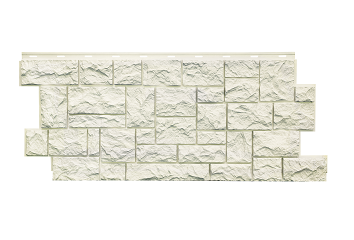 Фасадная панель Nordside  Северный камень (1117*463*23)мм / 0,42 м2 (10 шт/уп) (белый)