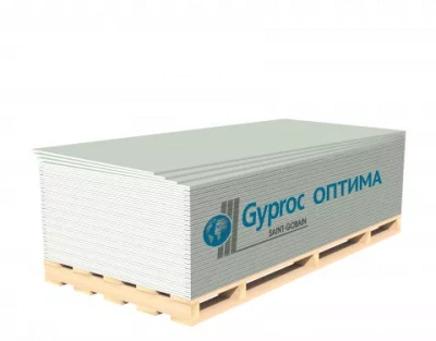 ГКЛ Gyproc Оптима 2500*1200*12,5 мм, 3 м2 (50 листов в паллете)