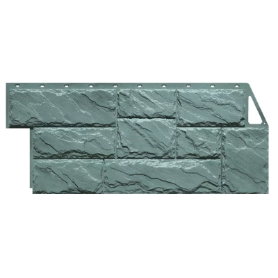 Фасадная панель FineBer Камень крупный серо-зеленый, 1080*452 мм СП