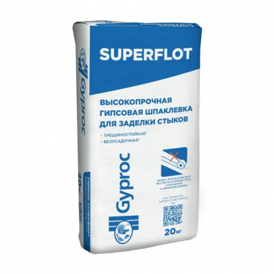 Гипсовая шпаклевка для стыков Gyproc SUPERFLOT 5 кг (108 шт/пал)