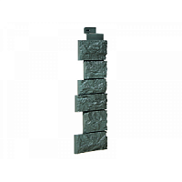 Наружный угол FineBer Камень дикий серо-зеленый, 485*143 мм СП