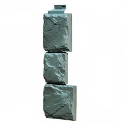 Наружный угол FineBer Камень крупный серо-зеленый, 459*140 мм СП