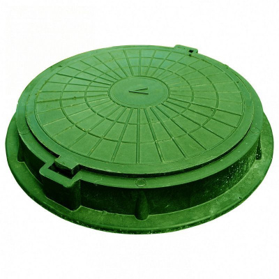 Крышка для колодца 400мм (зелёный)