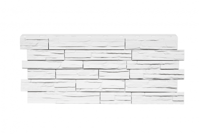 Фасадная панель Nordside  Сланец (1117х463х23)мм / 0,42м2 (10 шт/уп) (белый)