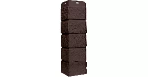Наружный угол Grand Line Состаренный кирпич Classic 417х120 мм (390х120 мм) (шоколадный)