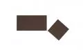 Коньковый элемент Премьер темно-коричневый (35 шт на 5 м.п коньков)