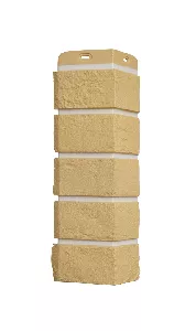 Наружный угол Grand Line Состаренный кирпич Design Plus 417х120 мм (390х120 мм) (ванильный)