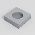 Звукоизоляционный подрозетник 1-секционный SoundGuard ИзоБокс1 Стандарт (115х115х38мм)